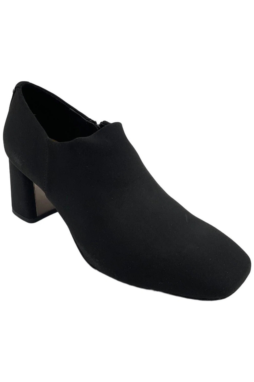 Donald Pliner Women's Pleeze Crepe Elastic Heeled Bootie Black - Medium